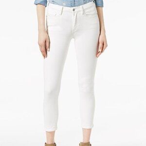 Buffalo David Bitton Women's Daily Mid-Rise Skinny Capri Jean-White Sz 10 NWT